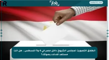 انطلاق التصويت لمجلس الشيوخ داخل مصر في 4 و5 أغسطس.. هل أنت مستعد للإدلاء بصوتك؟